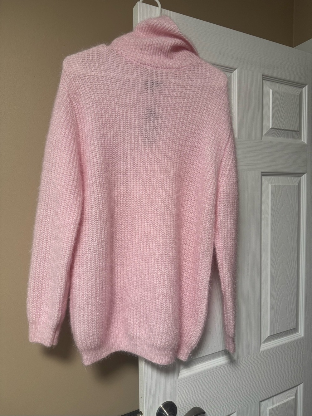 Cozy Women's Pink Turtleneck Dress